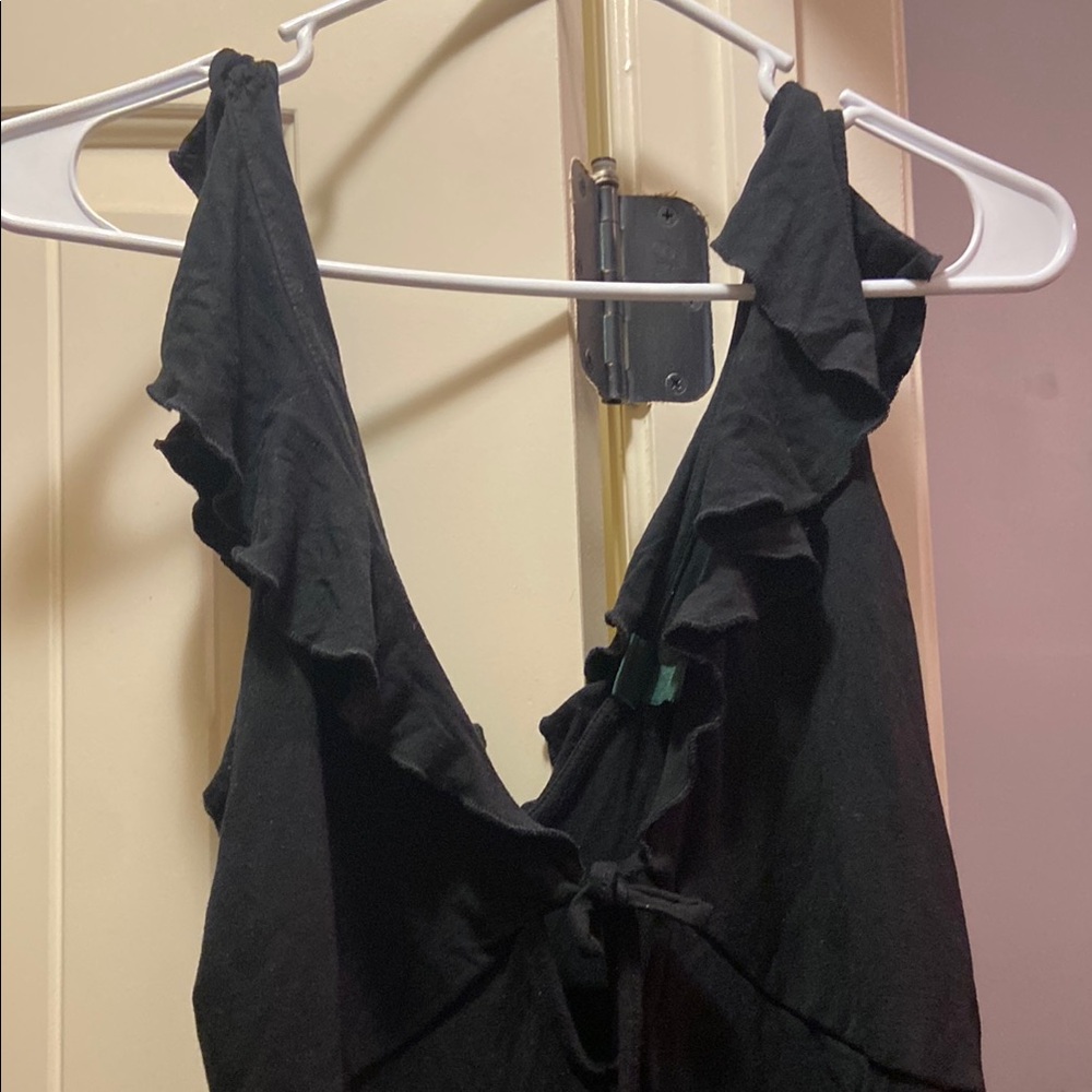 Black Ruffled Dress